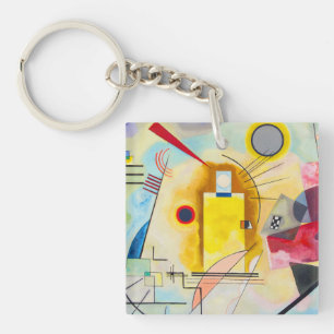 Porte-clés Kandinsky jaune-rouge-bleu