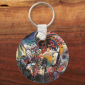 Porte-clés Kandinsky Moscou I Cityscape peinture Abstraite (Recto)