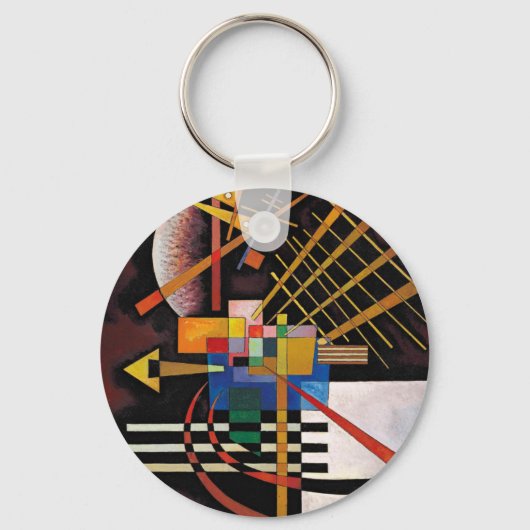 Porte-clés Kandinsky peinture Abstraite oeuvre classique (Recto)
