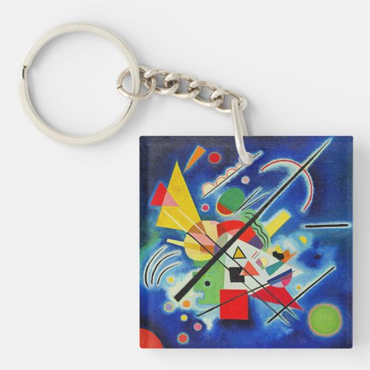 Porte-clés Kandinsky - Peinture Bleue, (Devant)