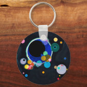 Porte-clés Kandinsky Plusieurs cercles Abstraits (Recto)