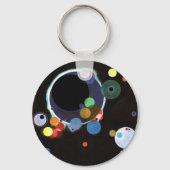 Porte-clés Kandinsky - Plusieurs cercles, célèbre peinture, (Verso)