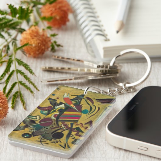 Porte-clés Kandinsky Points Abstract Geometric Art Print (Devant droit)