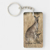 Porte-clés Kangaroo avec Joey bébé à Pouch (Devant)