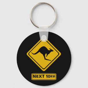 Porte-clés kangaroo road sign