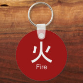 Porte-clés Kanji pour T-shirt feu (Recto)