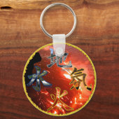 Porte-clés Kanji : Quatre éléments - Porte - clé (Recto)