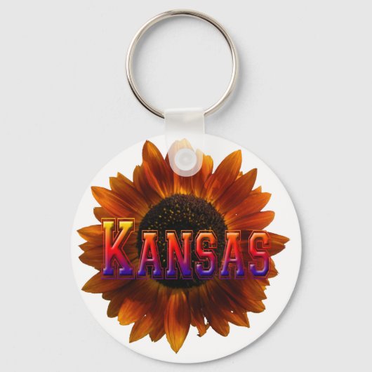Porte-clés Kansas avec tournesol (Recto)