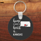 Porte-clés Kansas Home est le coeur (Recto)