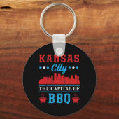 Porte-clés Kansas Ville Capitale Du Barbecue (Recto)