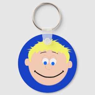 Porte-clés Kapskids Face Blonde Blue Eyed Boy