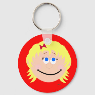 Porte-clés Kapskids Lil Girl Face Blonde cheveux