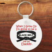 Porte-clés KARATE Black Belt Like My Daddy 1 (Recto)