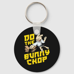 Porte-clés Karate Chop Action Bunny Pun Arts Martiaux Enfants