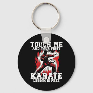 Porte-clés Karate Drôle Pour Hommes Judo Touchez-Moi Premier