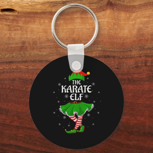 Porte-clés Karate Elf Christmas Family Girls Women Elf Squad (Recto)