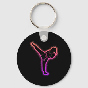 Porte-clés Karate Girl Arts Martiaux Femmes Filles Taekwondo