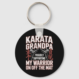 Porte-clés Karate Grandpa Soutenir Mon Guerrier Karate Grandf