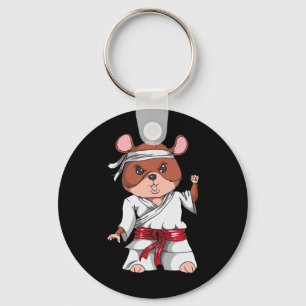 Porte-clés Karaté Hamster Kickboxing Art Martial Jiu Jitsu Fa