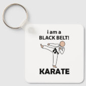 Porte-clés Karate I am A Black Belt Karate (Recto)