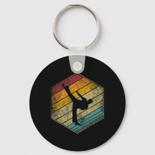 Porte-clés Karate Martial Arts Retro Style Vintage les années