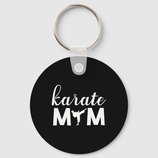 Porte-clés Karate Mom Son Graphic mignon (Recto)