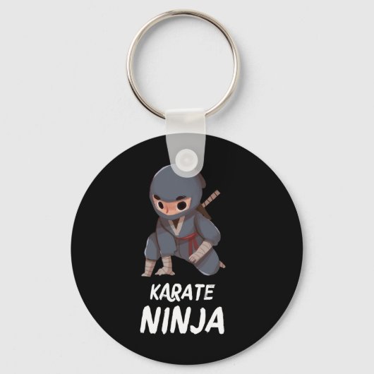 Porte-clés Karate Ninja Boy Funny Arts Martiaux Sports (Recto)