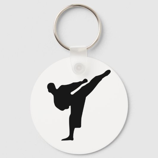 Porte-clés Karate Silhouette (Recto)