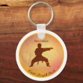 Porte-clés Karate Silhouette Arts martiaux modernes Personnal (Recto)