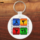 Porte-clés Karate spectaculaire (Recto)