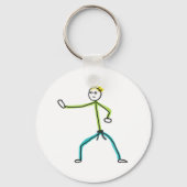 Porte-clés Karate Stickman (Verso)