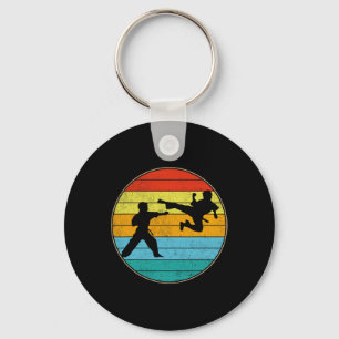 Porte-clés Karate vintage Kids Martial Arts Fighter Retro Kar