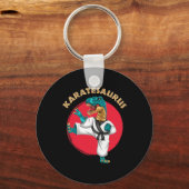 Porte-clés Karatesaurus Funny Karate Dinosaur  (Recto)