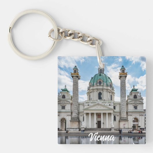 Porte-clés Karlskirche à Vienne, Autriche (Devant)