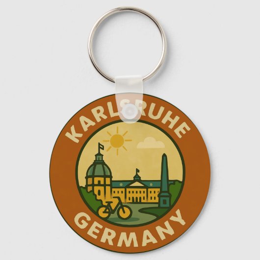 Porte-clés Karlsruhe German Urban Emblem (Recto)