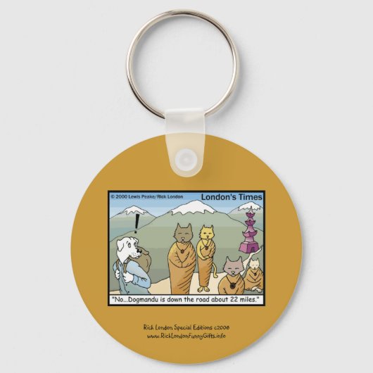 Porte-clés Katmandu et Dogmandu Porte - clé de toile de dessi (Recto)