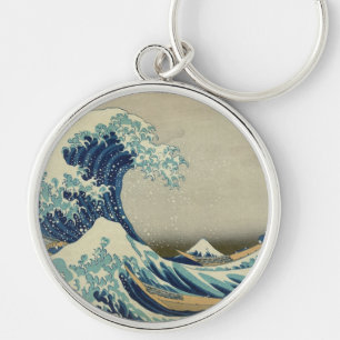 Porte-clés Katsushika Hokusai : La Grande Vague à Kanagawa