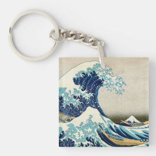 Porte-clés Katsushika Hokusai - La Grande vague au large de K