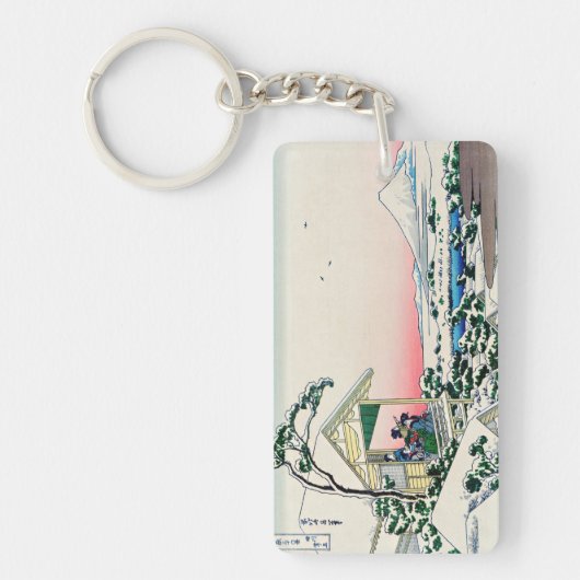Porte-clés Katsushika Hokusai - Maison de thé à Koishikawa (Devant)