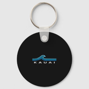 Porte-clés Kauai Hawaii Vagues Vintage Hommes Femmes Filles G