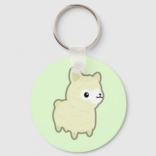 Porte-clés Kawaii alpaca (Recto)