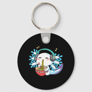 Porte-clés Kawaii Axolotl Manger Ramen nouilles Anime Kids Bo