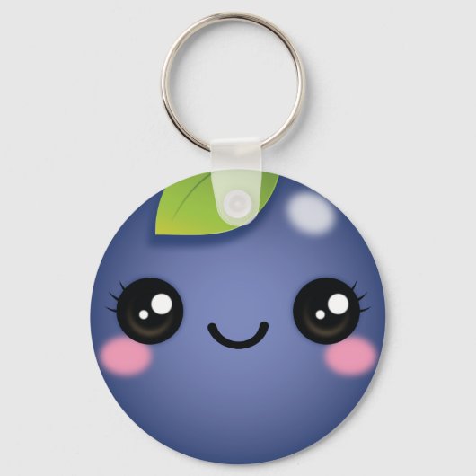 Porte-clés Kawaii Blueberry Porte - clé (Recto)