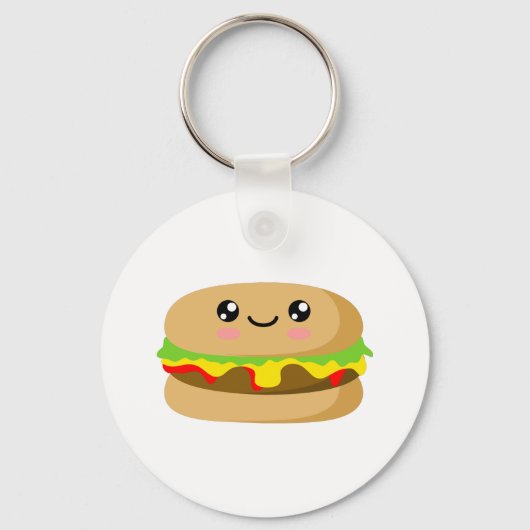 Porte-clés Kawaii Burger (Recto)