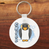 Porte-clés Kawaii Chill Penguin Porte - clé (Recto)