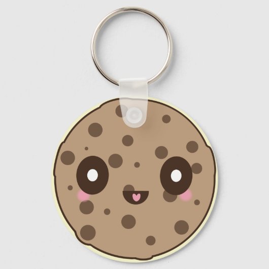 Porte-clés Kawaii Cookies puce chocolat (Recto)