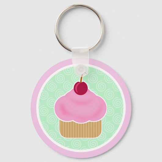 Porte-clés Kawaii Cupcake Cherry Porte - clé (Recto)