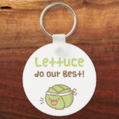 Porte-clés Kawaii Cute Lettuce Faites Notre Meilleur Humour D (Recto)