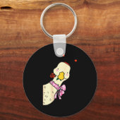 Porte-clés Kawaii Duck Rose Heart Bow Valentine Day Cute Anim (Recto)