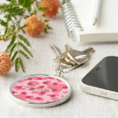 Porte-clés kawaii fraise vache personnalisée (Côté)